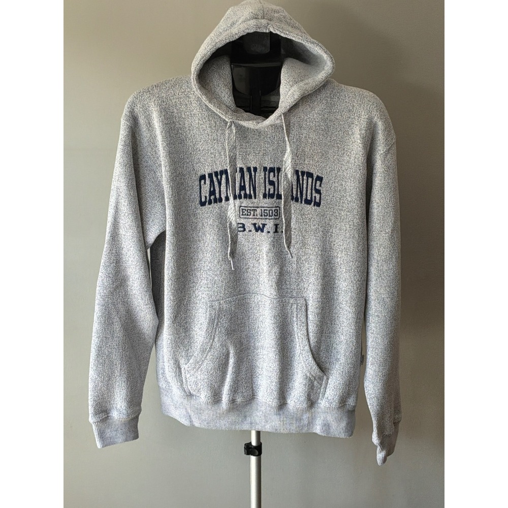 Ragwear Cayman Islands Hoodie Mens M Grey B.W.I. Souvenir Coastal Collegiate